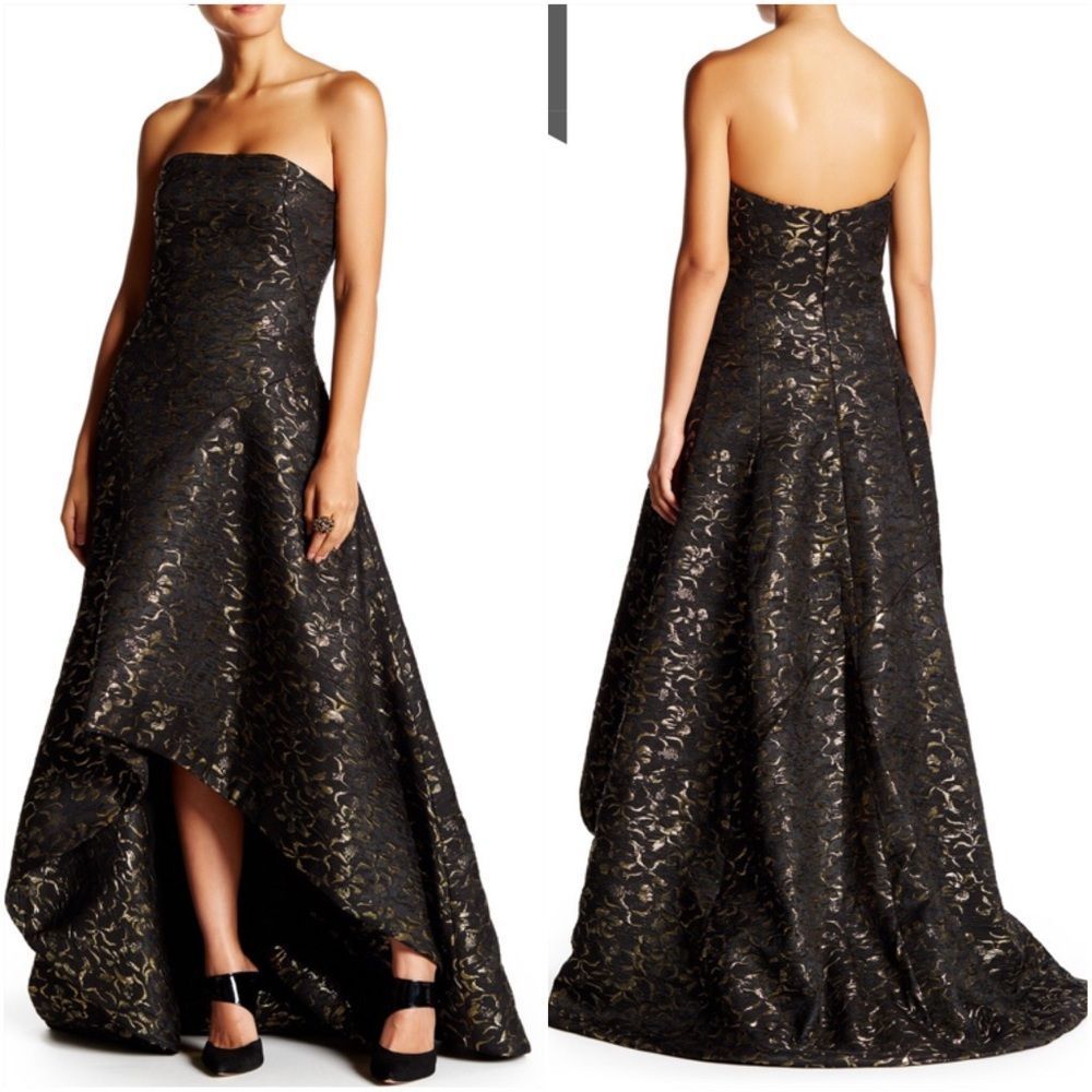 Issue New York Strapless Jacquard Dress